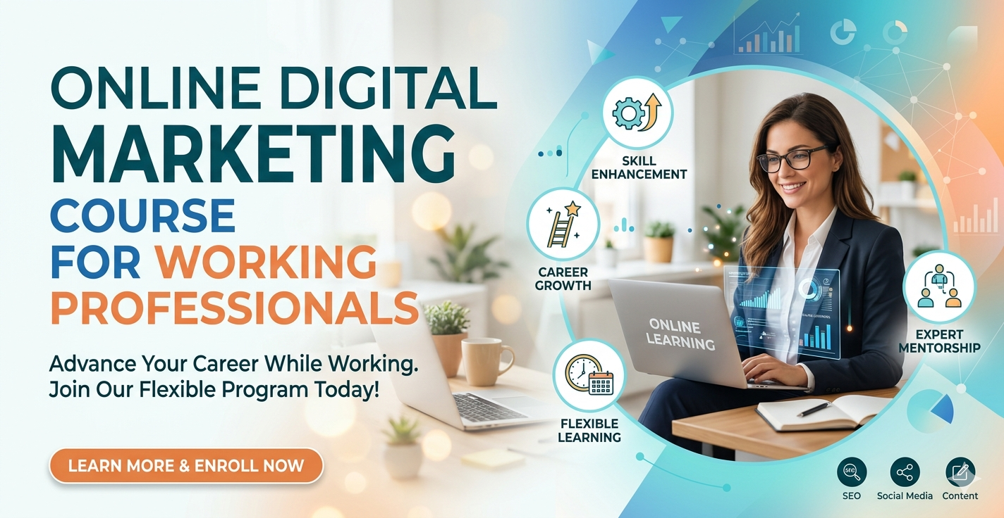 Online Digital Marketing Course For Working Professionals That Actually Helps You Switch or Grow Faster