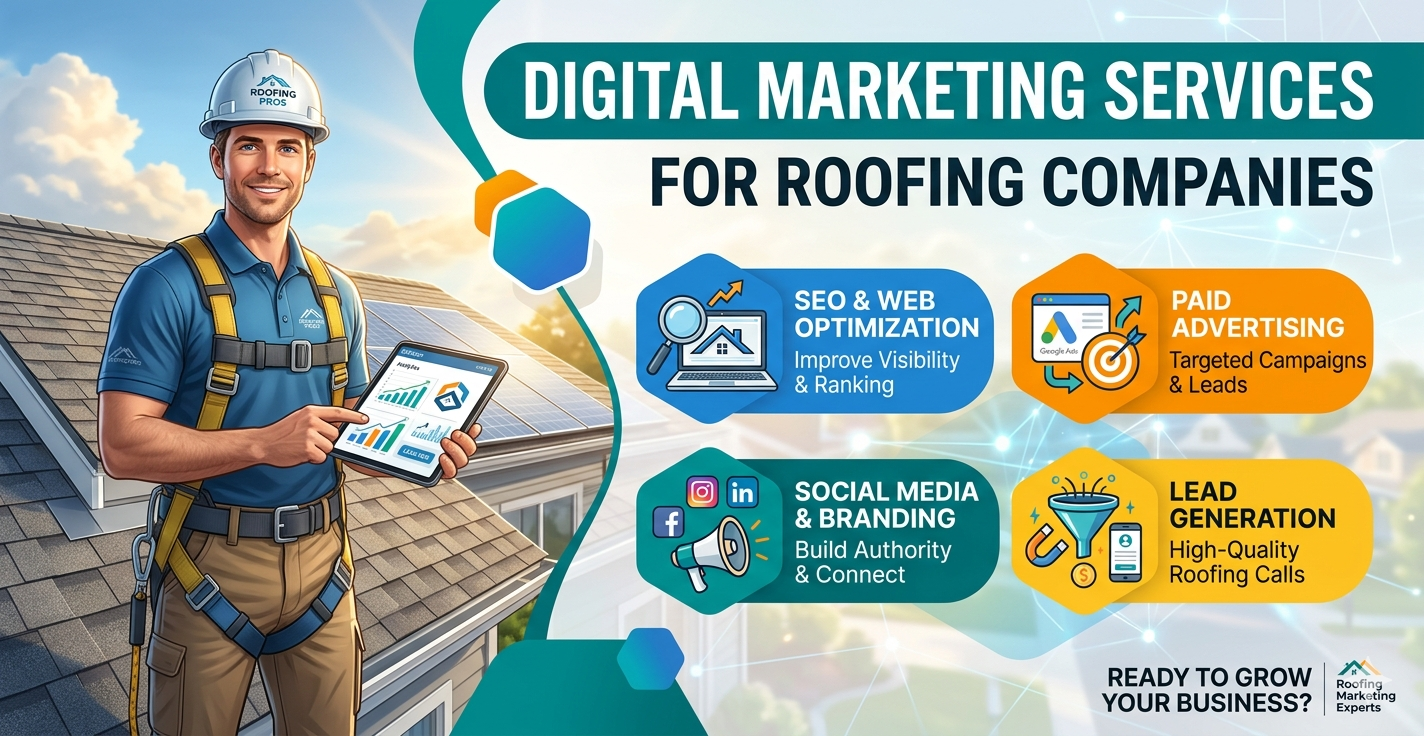 Digital Marketing Services for Roofing Companies That Turn Missed Calls Into High Value Projects