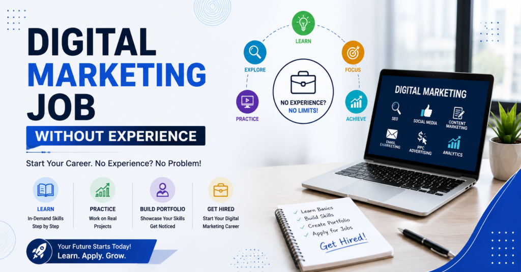 digital marketing job without experience