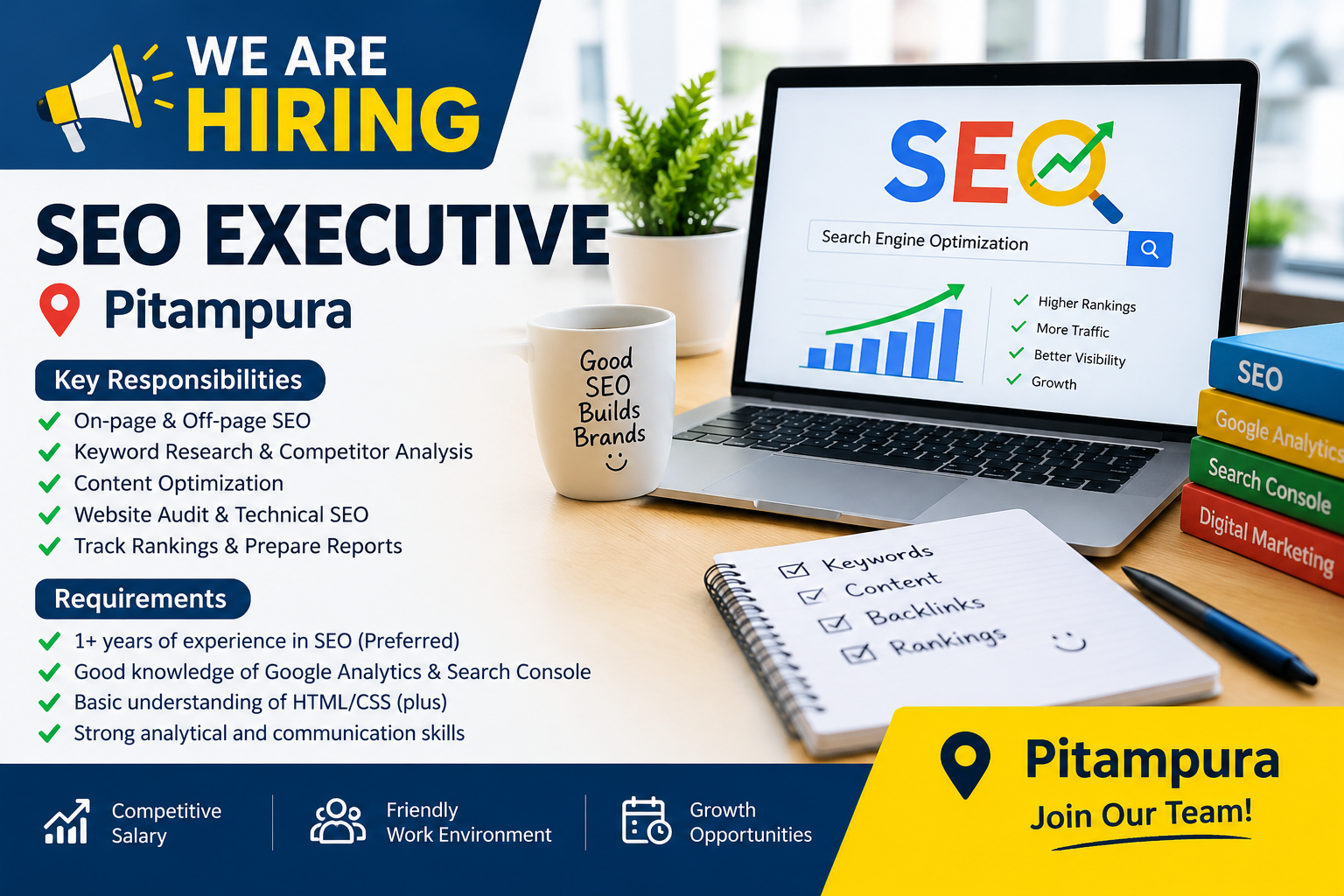 SEO Executive Job in Pitampura Delhi at Sun Tec India