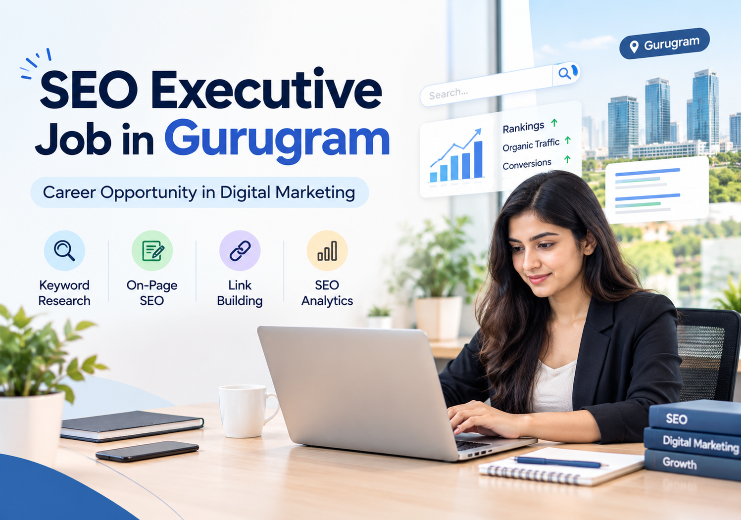 SEO Executive Job in Gurugram at BYLD Group (1-3 Years Experience)